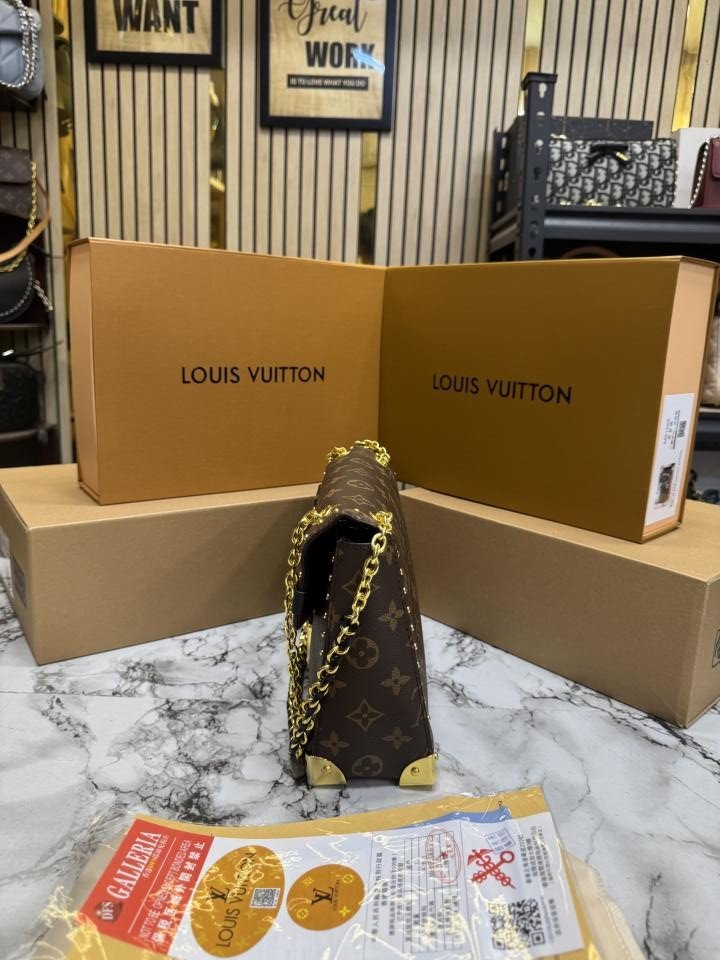 Louis Vuitton Pochette Metis Monogram Chain Shoulder Bag (coffee) | Premium Accessories - Image 3