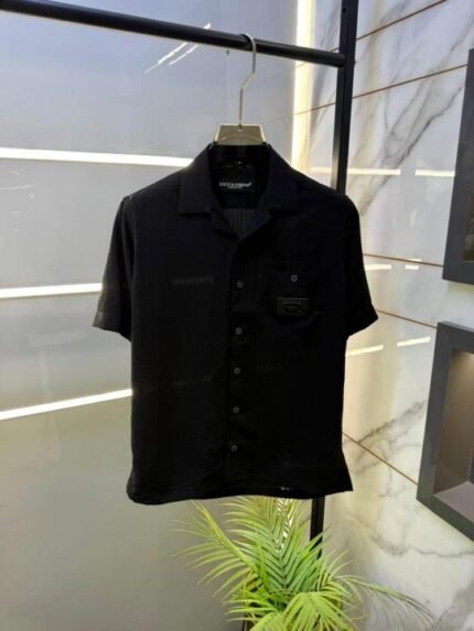 Dolce & Gabbana Dolce & Gabbana Black Premium Half Sleeves Shirt With Brand Box Packing F2867-bl - Best Price Online - Bootery