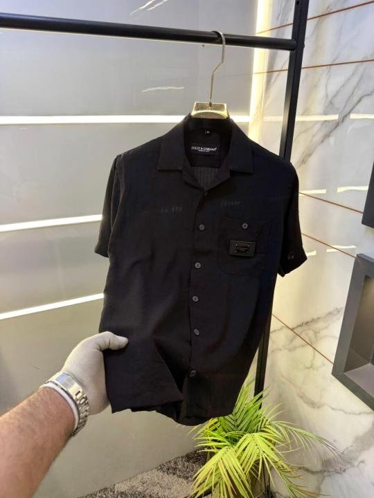 Dolce & Gabbana Dolce & Gabbana Black Premium Half Sleeves Shirt With Brand Box Packing F2867-bl - Best Price Online - Bootery - Image 9