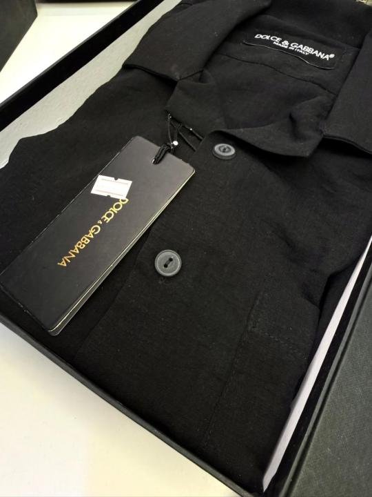 Dolce & Gabbana Dolce & Gabbana Black Premium Half Sleeves Shirt With Brand Box Packing F2867-bl - Best Price Online - Bootery - Image 7