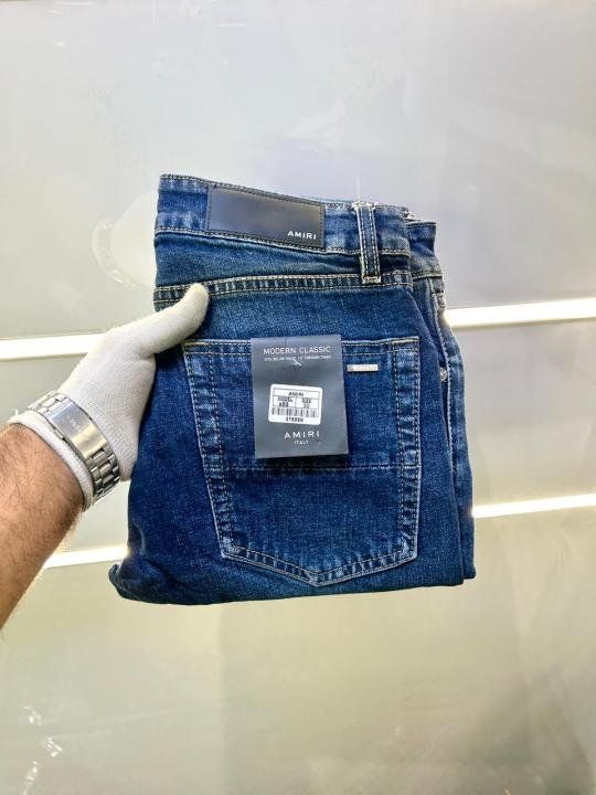 Buy Amiri Dark Blue Imported Super Premium Ripped Denim F3745-bu Online in India - Bootery - Image 3
