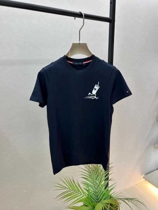 Tommy Hilfiger Navy Back Printed Premium Round Neck T-shirt F3748-ny Price in India - Buy at Bootery - Image 4
