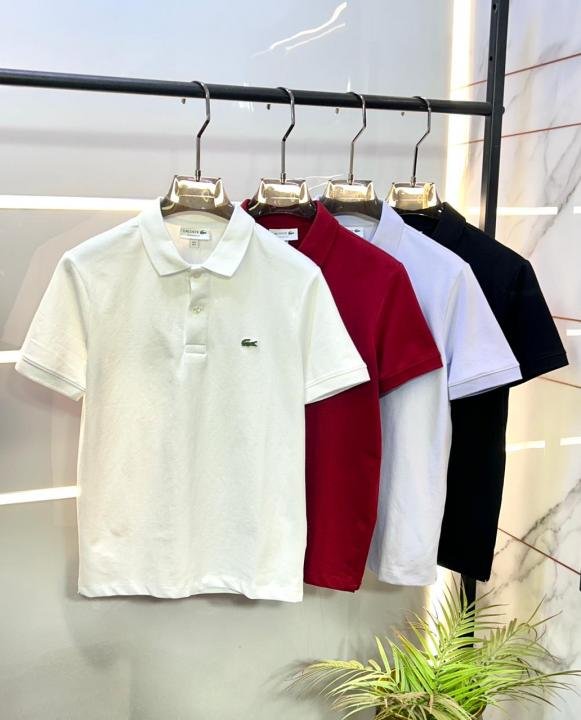Buy Lacoste Maroon Polo Premium Collar Neck T-shirt F3460-ma Online in India - Bootery - Image 5