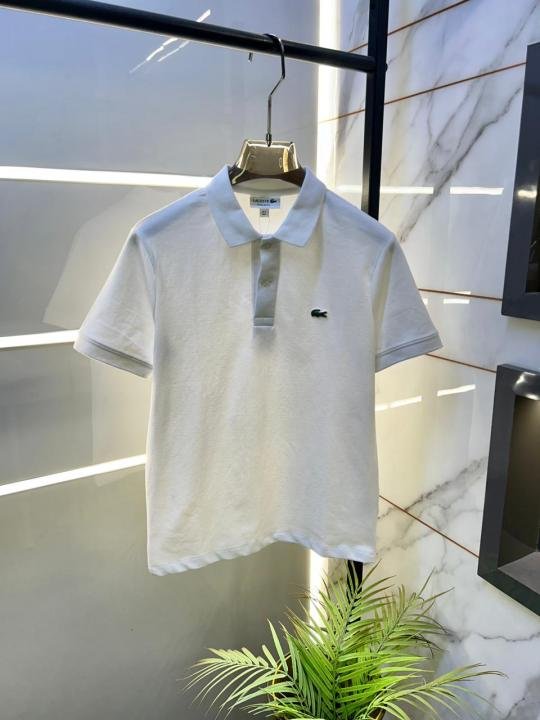 Lacoste White Polo Premium Collar Neck T-shirt F3460-wh Price in India - Buy at Bootery - Image 15
