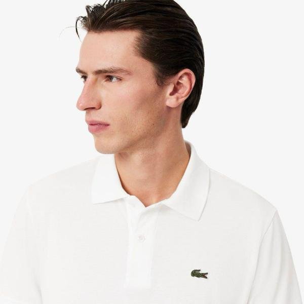 Lacoste White Polo Premium Collar Neck T-shirt F3460-wh Price in India - Buy at Bootery - Image 10