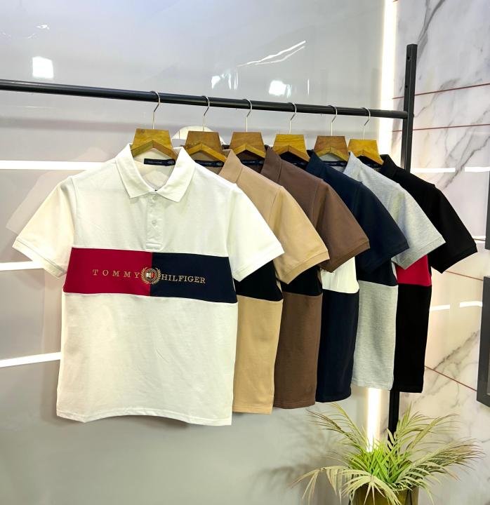 Tommy Hilfiger Black Embroidery Print Premium Polo T-shirt F2575-bl Price in India - Buy at Bootery - Image 2