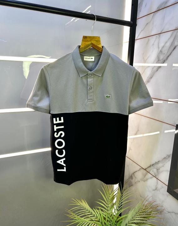 Lacoste Grey Embroidery Logo Collar Neck Premium Polo T-shirt F2793-gy - Best Price Online - Bootery
