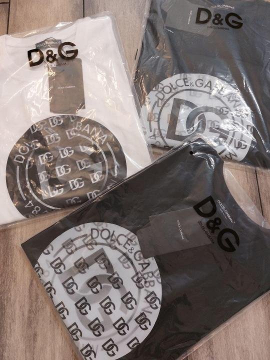 Dolce & Gabbana Dolce & Gabbana Black Imported Sticker Round Neck T-shirt F2648-bl Price in India - Buy at Bootery - Image 6