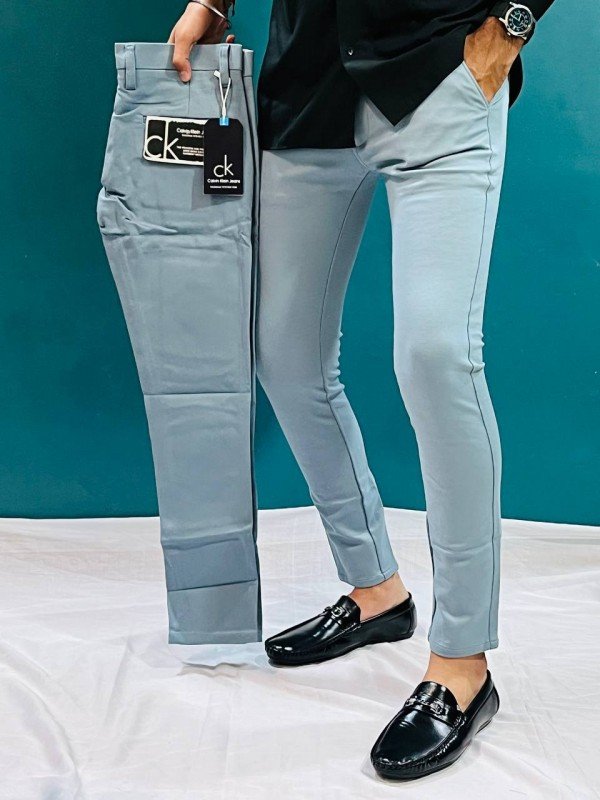 63de1f9524e680.jpeg Calvin Klein SKY BLUE PREMIUM TROUSER 171 - Image 1