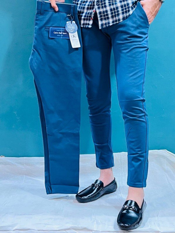63de482f9efe50.jpeg Calvin Klein DARK BLUE PREMIUM TROUSER 171 - Image 1