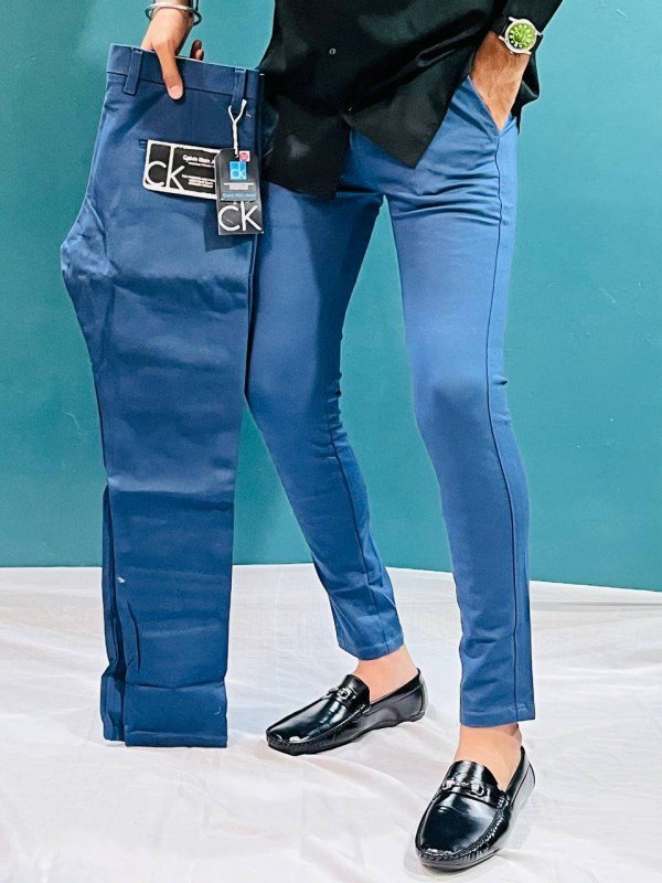 Calvin Klein CALVIN KLEI N PETROL BLUE PREMIUM TROUSER 171