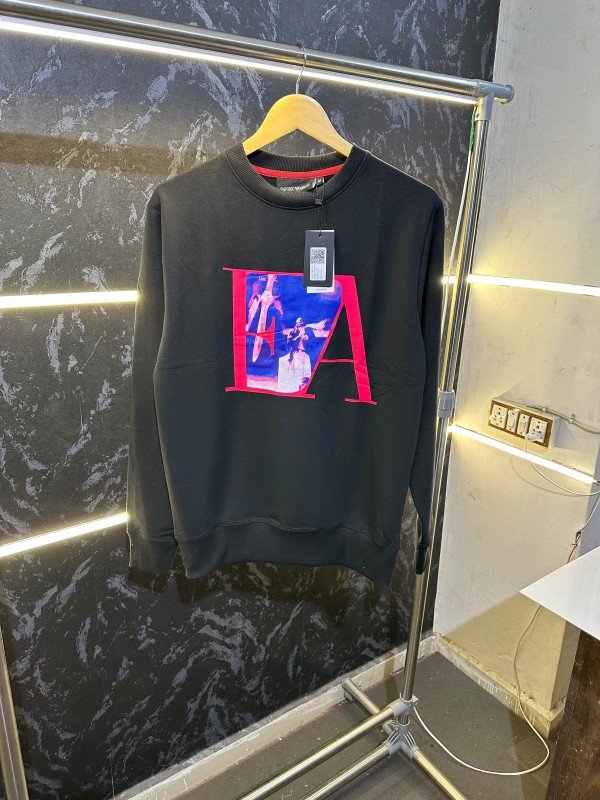 Emporio Armani Premium Sweatshirt Black - Image 1