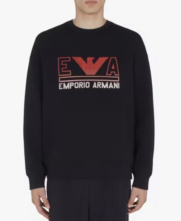 Emporio Armani Navy Dark Premium Sweatshirt - Image 2