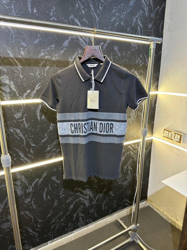 Christian Dior Premium Store article Polo Tshirt dark grey - Image 1