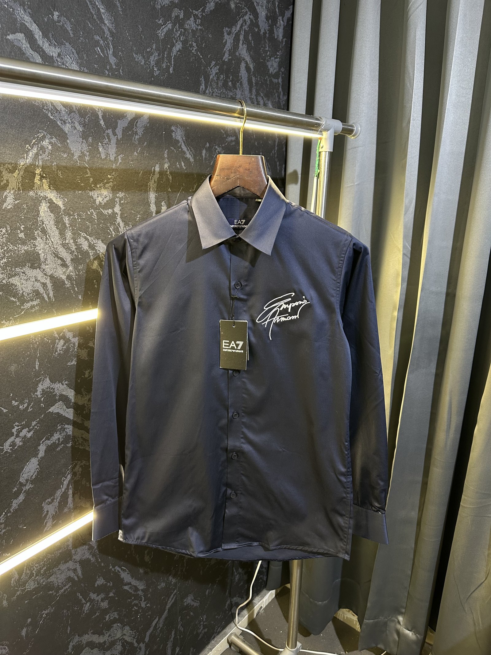 Emporio Armani Emporio Armani Store Article Shirt with Original packing ( NAVY BLUE )