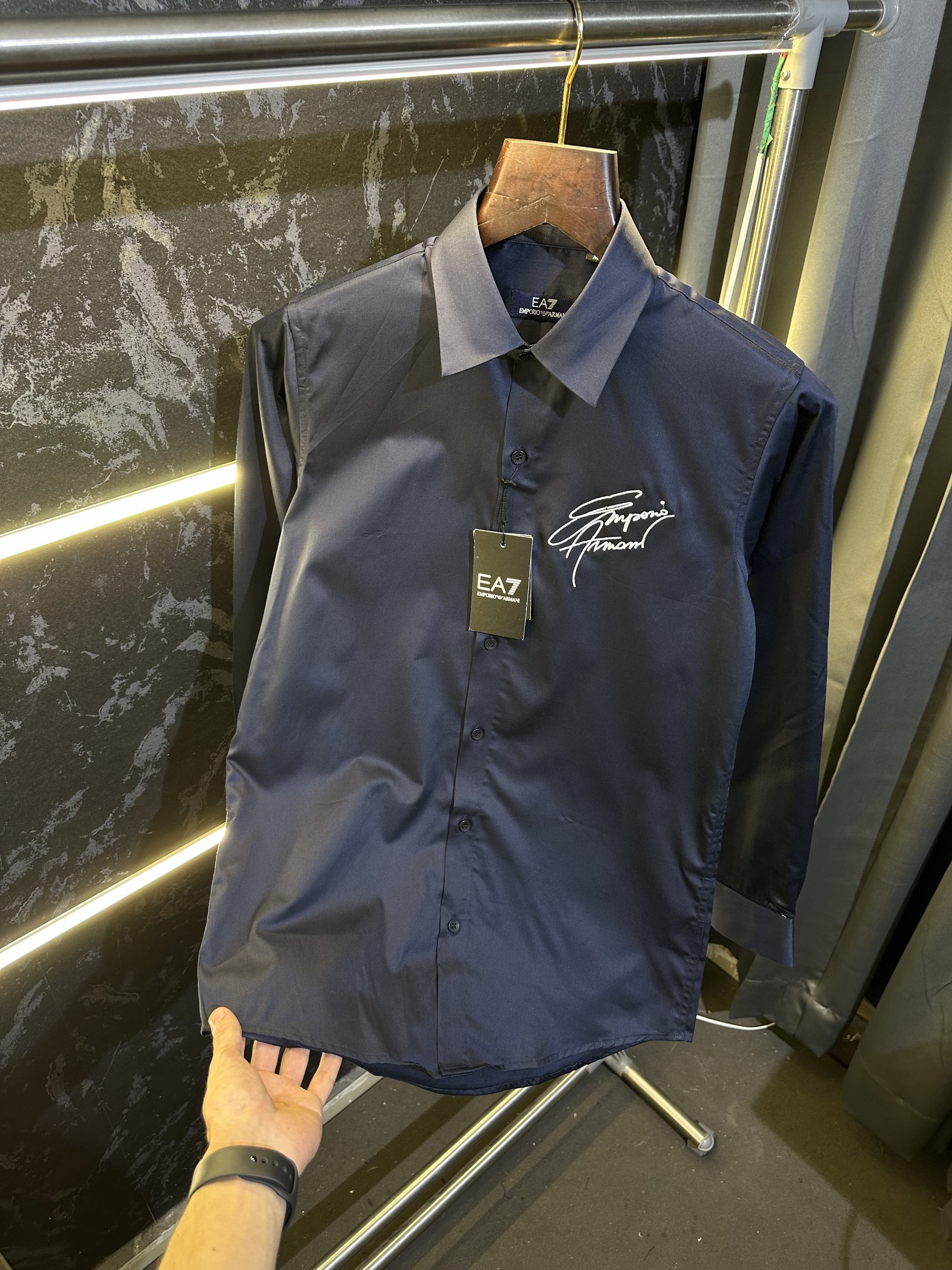 Emporio Armani Emporio Armani Store Article Shirt with Original packing ( NAVY BLUE ) - Image 5