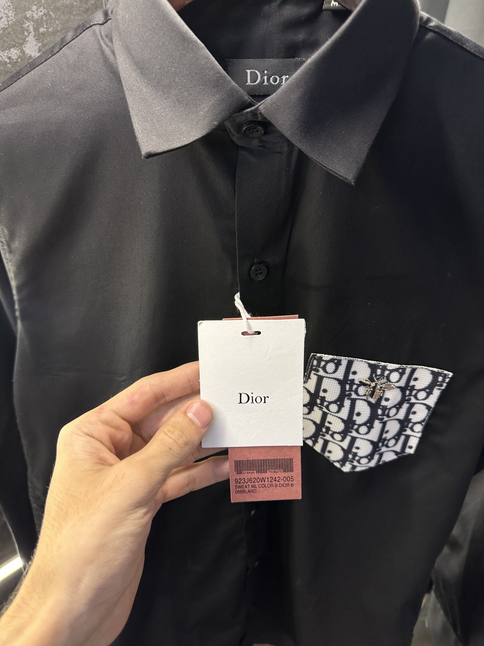 Christian Dior Christian Dior Current Store Article Shirt with Original packaging Black - Image 9