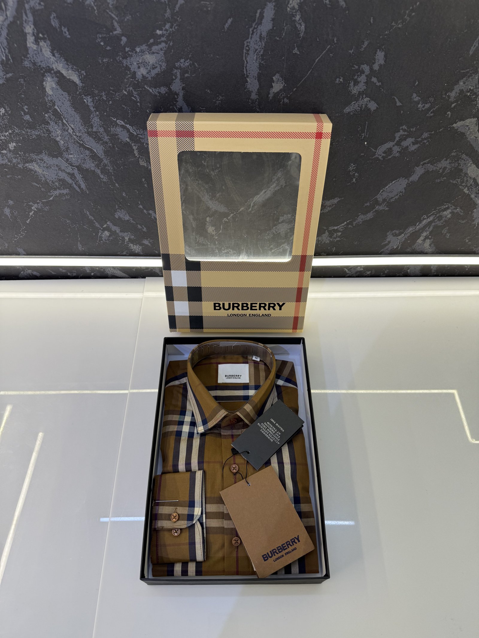 Burberry Checks Premium Store Article Shirt with Original Box - Image 4