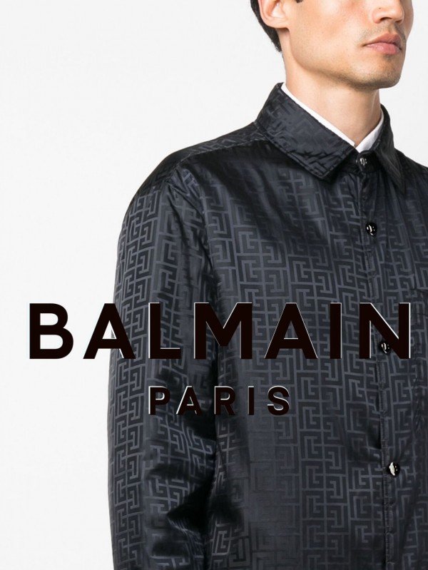 Balmain  Paris Imported Shirt with Original box ( Black )