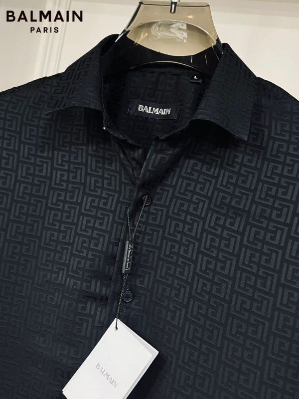 Balmain  Paris Imported Shirt with Original box ( Black ) - Image 4