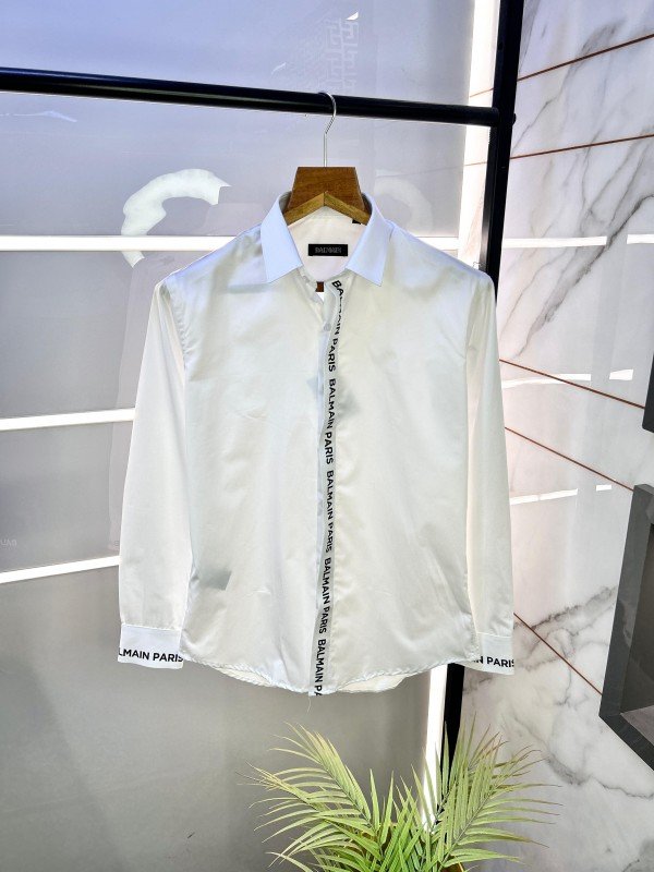Sale  Paris White premium shirt with brand box packing and carry bag F2276-WH - Image 1