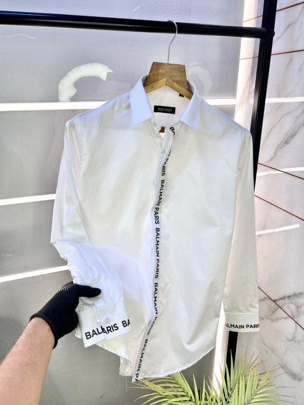 Sale  Paris White premium shirt with brand box packing and carry bag F2276-WH - Image 5