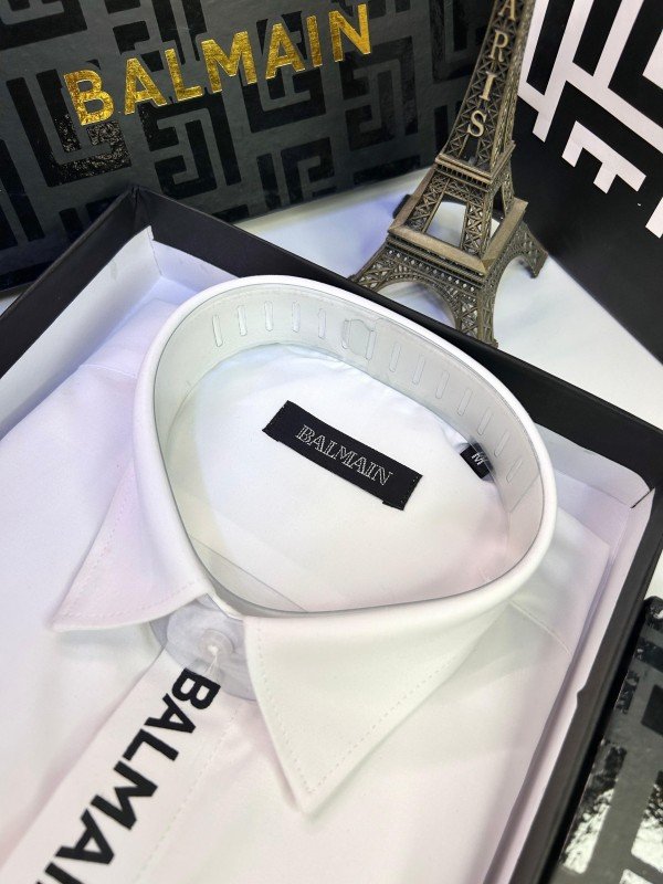 Sale  Paris White premium shirt with brand box packing and carry bag F2276-WH - Image 4