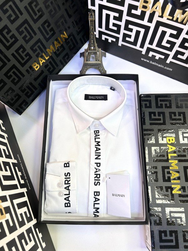 Sale  Paris White premium shirt with brand box packing and carry bag F2276-WH - Image 3