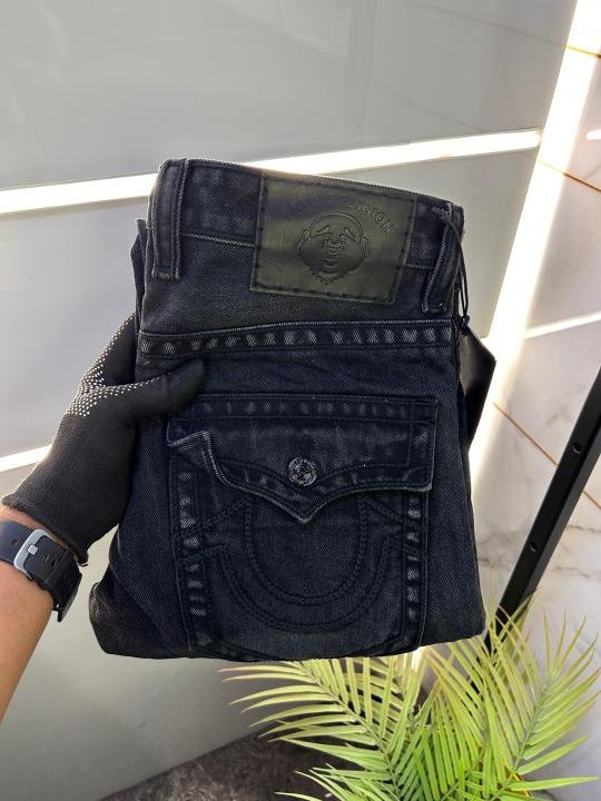 True Religion Imported Black Super Premium Denim F2552-BL - Image 4