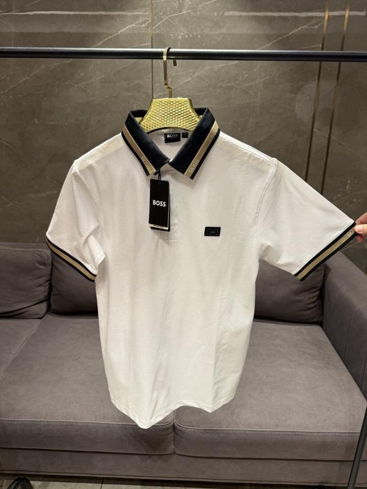 Boss PREMIUM WHITE COLLAR IMPORTED POLO