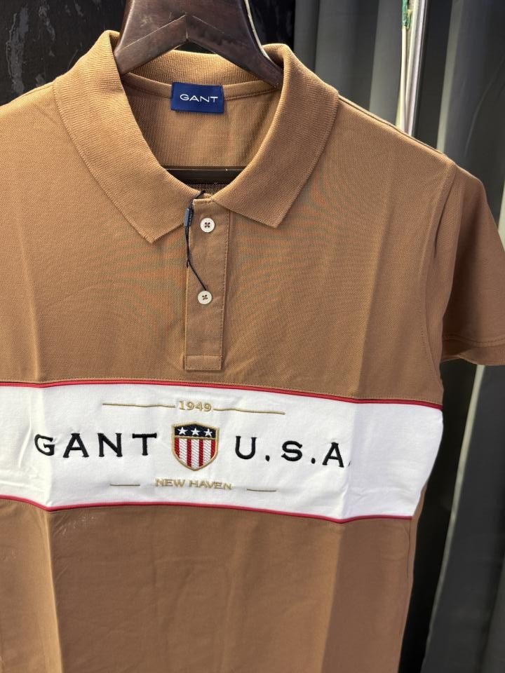 Gant USA Premium Polo Tshirt ( Brown ) - Image 5