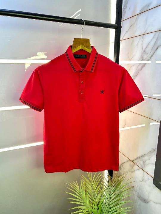 Aston Martin Hackett Red Premium Polo T-Shirt for Men - Image 2