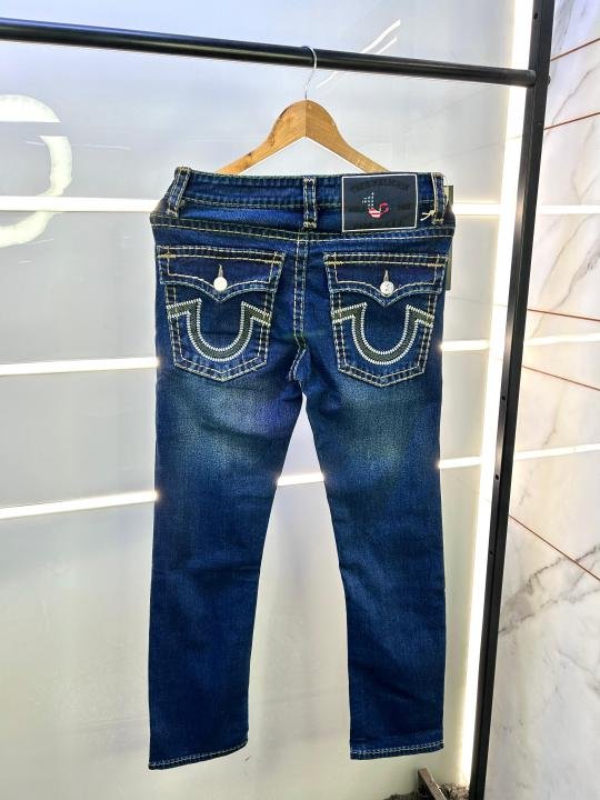 True Religion Imported Blue Super Premium Denim With Brand Box Packing And Carry Bag F2768-B2 - Image 7