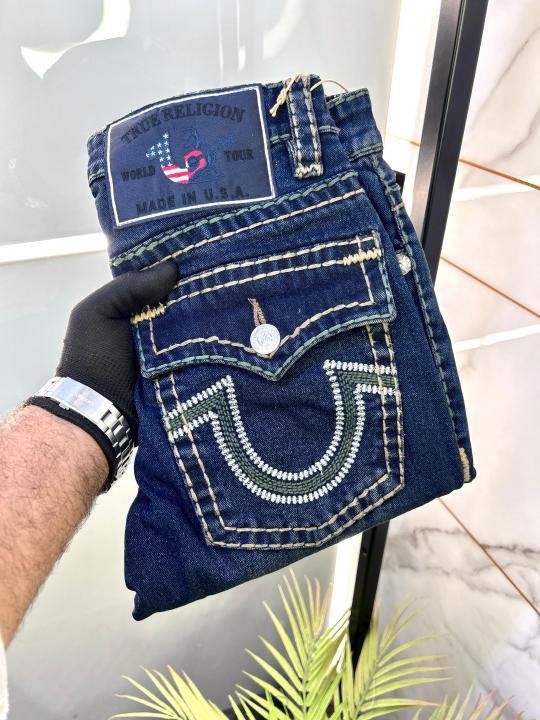 True Religion Imported Blue Super Premium Denim With Brand Box Packing And Carry Bag F2768-B2 - Image 6