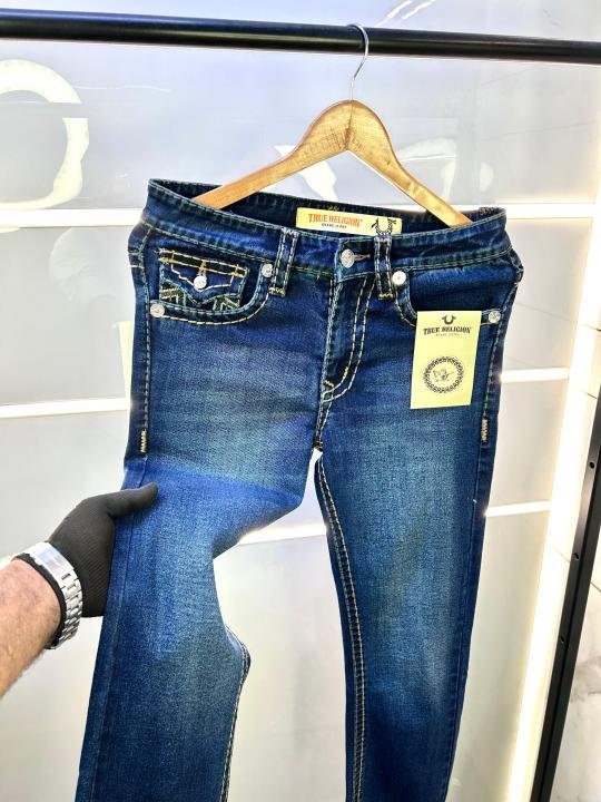 True Religion Imported Blue Super Premium Denim With Brand Box Packing And Carry Bag F2768-B2 - Image 5