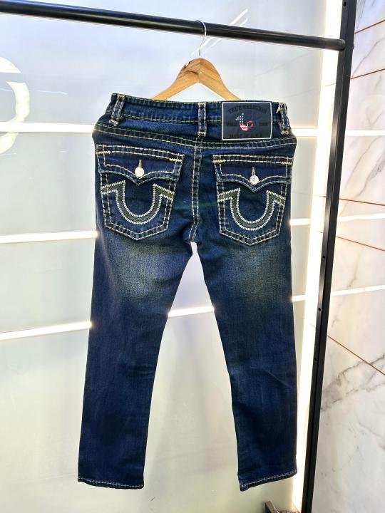 True Religion Imported Blue Super Premium Denim With Brand Box Packing And Carry Bag F2768-B1 - Image 7