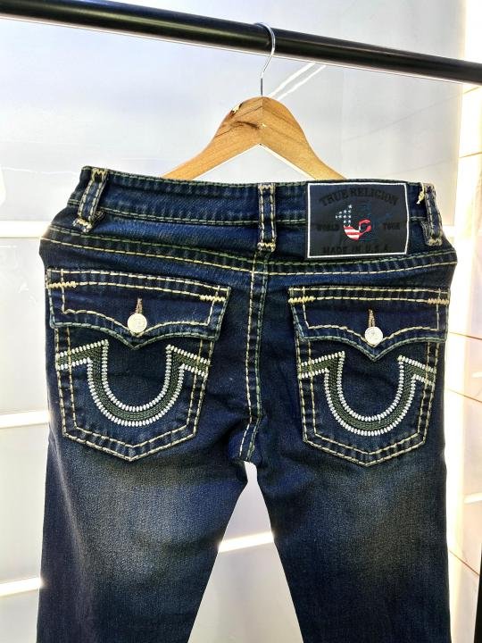 True Religion Imported Blue Super Premium Denim With Brand Box Packing And Carry Bag F2768-B1 - Image 4