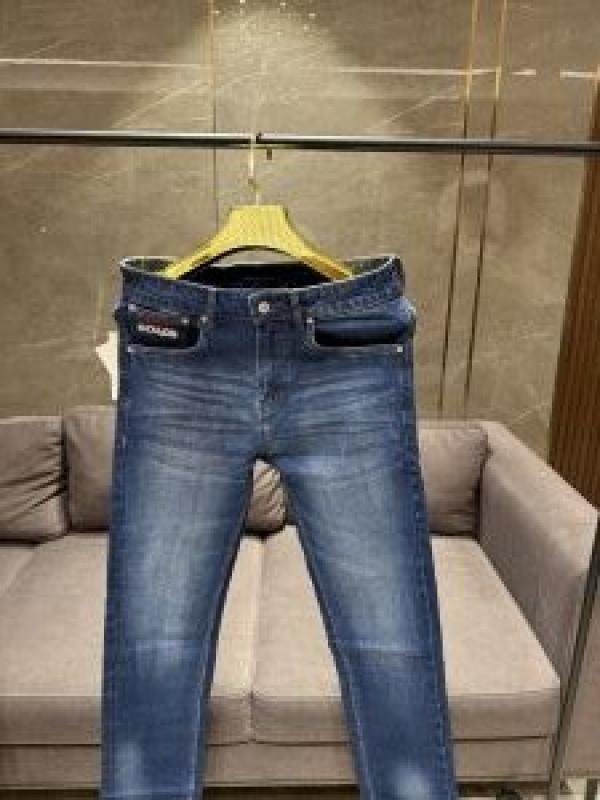 Coach Blue Wash Front Embossed Premium Denim Jeans - Image 2