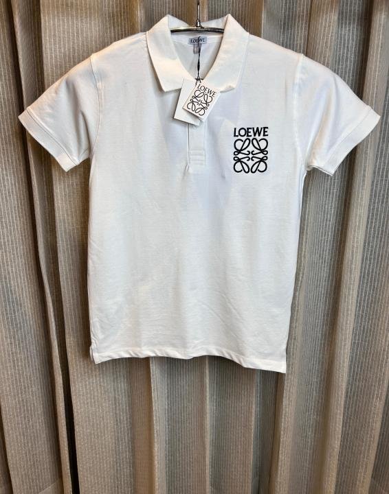 Loewe WHITE IMPORTED PREMIUM BACK PRINT POLO