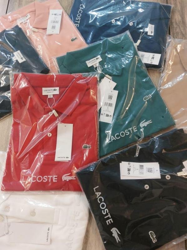 Laco Sale Lacoste White Polo Premium Collar Neck T-shirt F2776-WH - Image 4