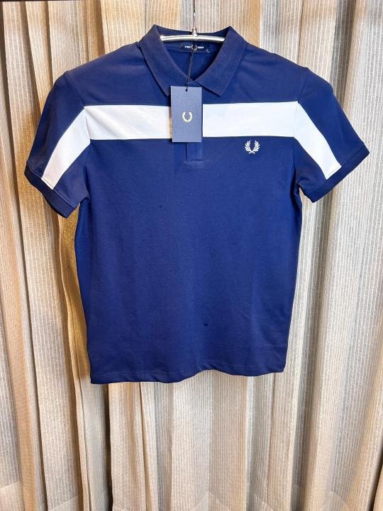 Fred Perry NAVY BLUE PREMIUM IMPORTED POLO - Image 1