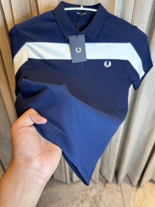 Fred Perry NAVY BLUE PREMIUM IMPORTED POLO - Image 2