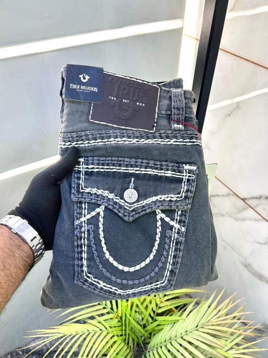 True Religion Dark Grey Imported Super Premium Denim F2832-DGY - Image 5