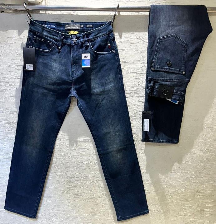 Philipp Plein Dark Blue Shade Straight Fit Denim Jeans - Image 3