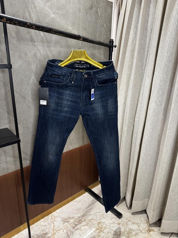 Philipp Plein Dark Blue Shade Straight Fit Denim Jeans - Image 2