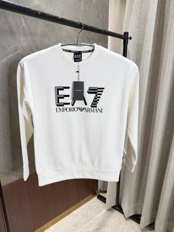 Emporio Armani Emporio Armani White Sweatshirt Imported Cotton Lyca