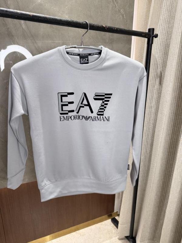 692e23c87babb0.jpeg Emporio Armani Emporio Armani Light Grey Sweatshirt Imported Cotton Lyca - Image 1