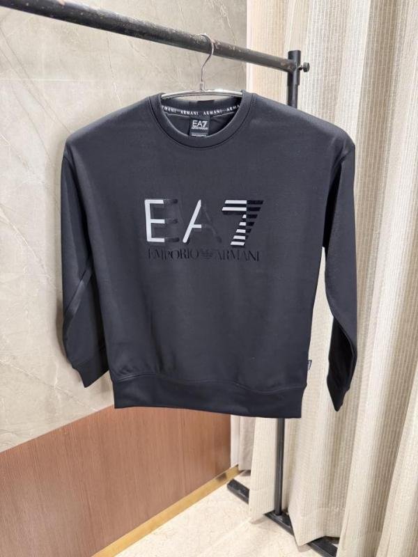 Emporio Armani Emporio Armani Black Sweatshirt Imported Cotton Lyca