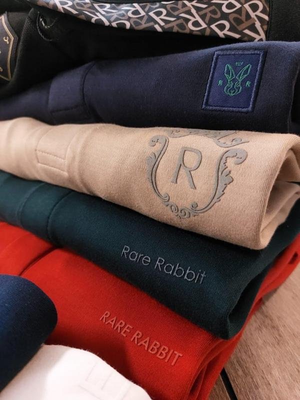 Sale Rare Rabbit Navy Polo Premium Collar Neck T-shirt F2921-NY - Image 4