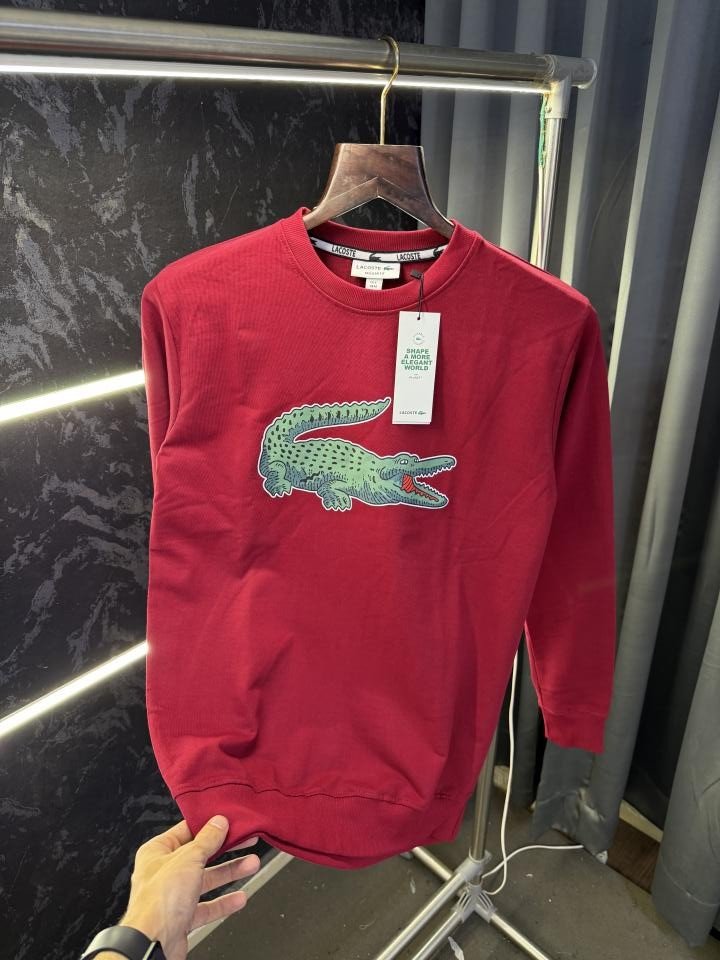 Lacoste  Premium Sweatshirt Store Article (Red) - Image 5